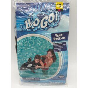 H2OGO! Whale Rider-On Inflatable Pool Toy For Kids Ages 3+ By Bestway